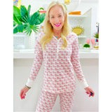 Pink Elephants Organic Cotton Pajama Pant Set