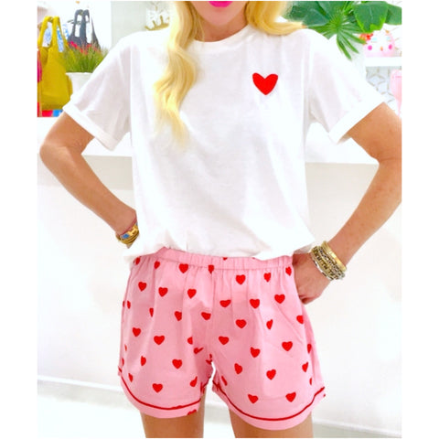 Embroidered Heart Tee