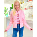 Wool Blend Pinky Cardigan Jacket