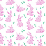 Pima Cotton Pink Bunny Pajama Set