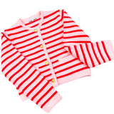 Pink & Red Knit Sutton Jacket