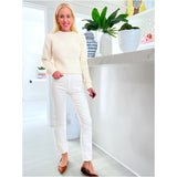 Ivory Soft Knit Belva Sweater