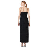 Black Textured Lolly Maxi Dress