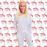 Pima Cotton Santa Hot Cocoa Pajama Pant Set