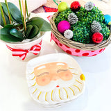 14” Ceramic Santa Platter