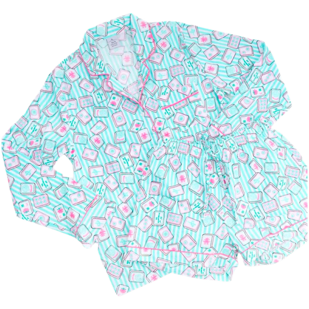 Cotton Mahjong PJ Short Set - James Ascher
