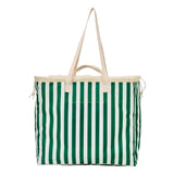 Green Cabana Stripe Packable Tote & XL Pouch (sold separately)