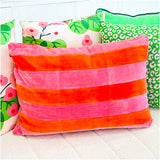 XL Pink & Orange Luxe Silk Velvet Lumbar Pillow