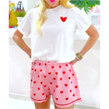 Embroidered Heart Tee