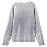 Metallic Silver Lame Sterling Sweater