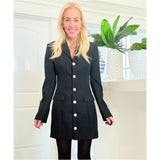 Black Blazer Button Kline Dress