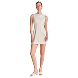 Ivory Textured Button Front Sunny Dress