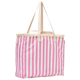 Pink Cabana Stripe Packable Tote & XL Pouch (sold separately)