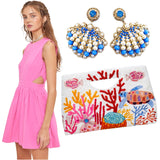 Cotton Fit & Flare Emeline Dress