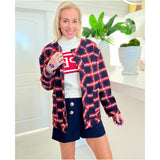 Navy & Red Boucle Tweed Soraya Jacket & Skirt (sold separately)