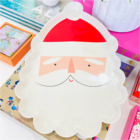 16.5” Melamine Santa Platter