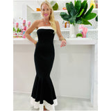 Ivory & Black Mermaid Dress