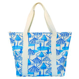 Water Resistant Boat/Travel & Cosmetic Bag in Blue Umbrella (sold separately)