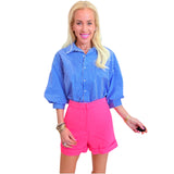 Neon Pink High Waist Alston Shorts