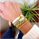 Enameled Cuff Bracelets