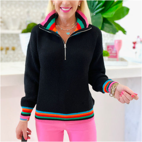 Marriott Rainbow Zip Up Sweater