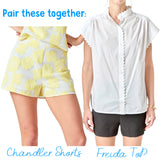 Ric Rac Trim Button Front Freida Top