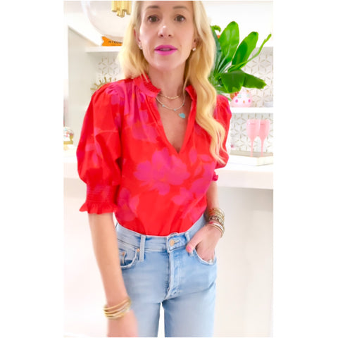 Smocked Puff Sleeve Maylene Top