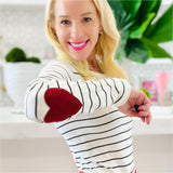 Heart Elbow Patch Amare Top