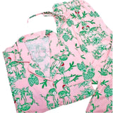 Festive Flamingo Holiday Pajamas