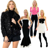 Ivory & Black Bow Front Hepburn Dress