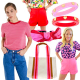 Red & Pink Soft Knit Keller Top