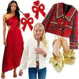 Metallic Gold Tartan London Jacket