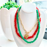 Fall Hued Opal & Gemstone Candy Necklaces