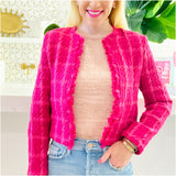 Pink Tweed Laney Jacket