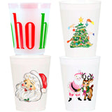 (26 Styles) Set of 10 16oz Frosted Reusable Cups + Design Your Own Bulk Option