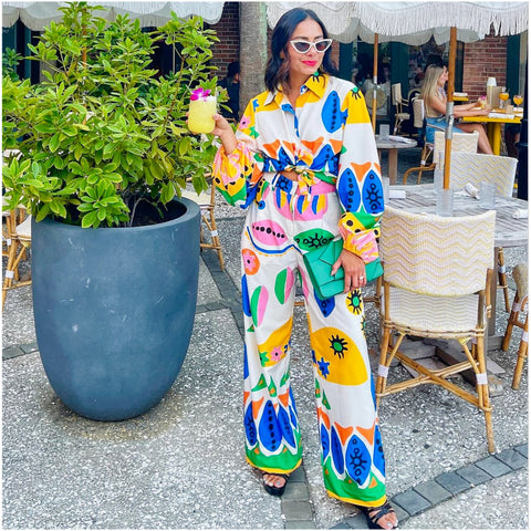 Mix & Match Aztec Shorts, Top & Pant Set (sold separately)