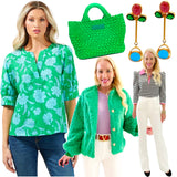 Cuffed Sleeve Waterlilly Top