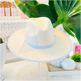 Handmade Embroidered Suede Wide Brim Rancher Hat