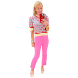 (LOVE!) Pink Flat Front Bubblegum Jeans