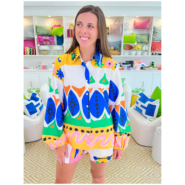 Mix & Match Aztec Shorts, Top & Pant Set (sold separately) - James Ascher