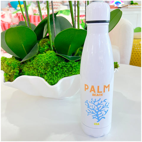 Palm Beach or Capri Cosmetic Case & Insulated Water Bottles