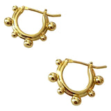 Handcrafted 14K Gold Filled Everyday Graduated Ball Hoops