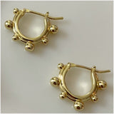 Handcrafted 14K Gold Filled Everyday Graduated Ball Hoops