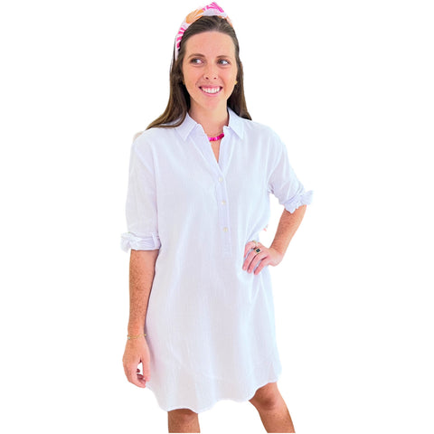 Turkish Cotton BOW Sleeve Sherv Dress