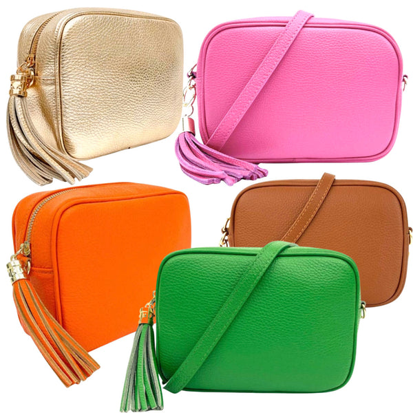 Italian Leather Crossbody Must Have Bags, Made in Italy James Ascher