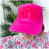 Destination Capri Hat with 3D Lettering