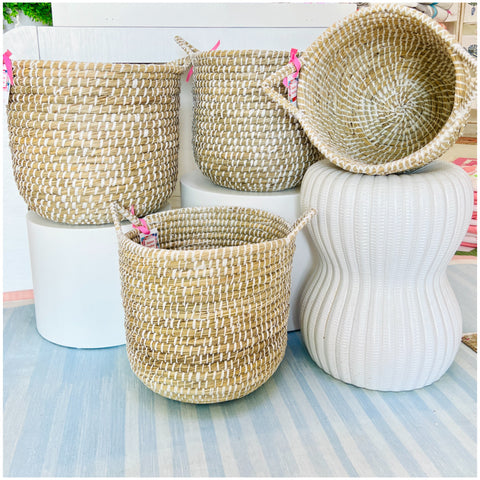 Handmade River Grass Baskets (or Planters!)