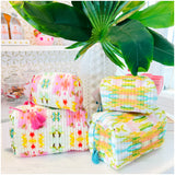 Giverny Quilted Cosmetic Bag by Laura Park