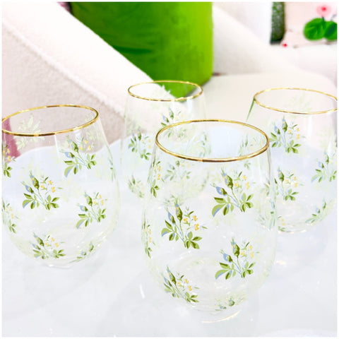 20oz Buds or Lemons Stemless Glasses