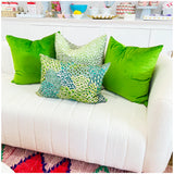 Handmade 22” Green Velvet Pillow (insert included)